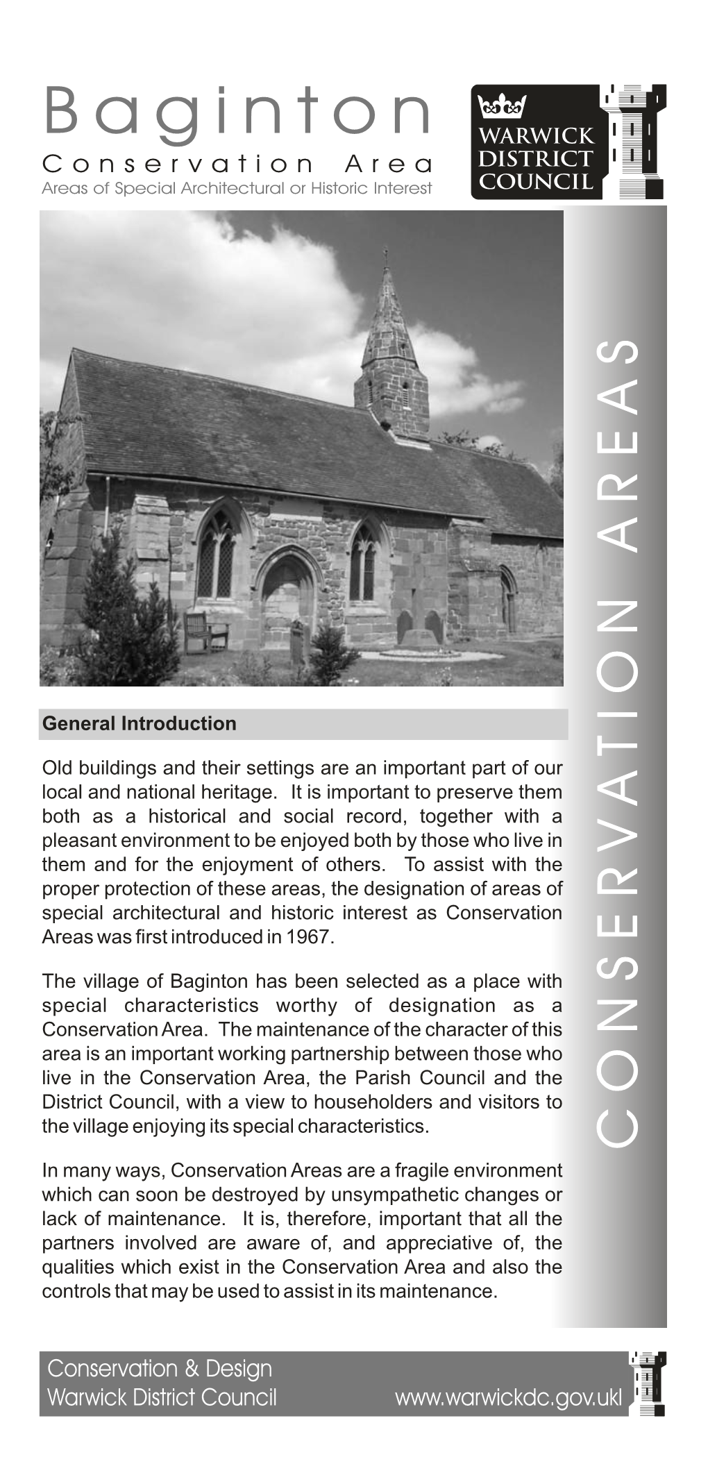 Baginton WEB PDF Conservation Area Leaflet.Cdr