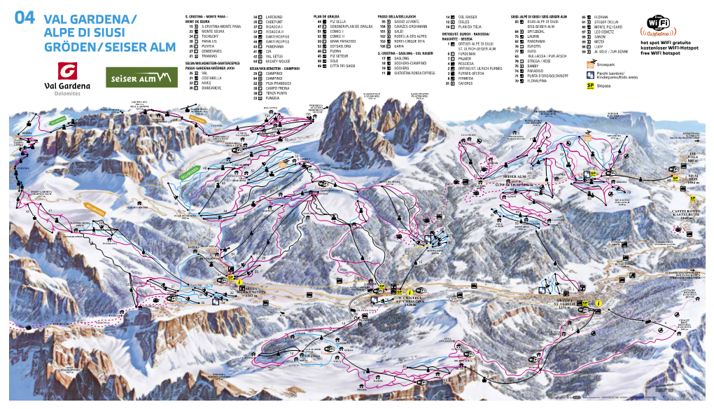 Cartina Sciistica Alpe Di Siusi