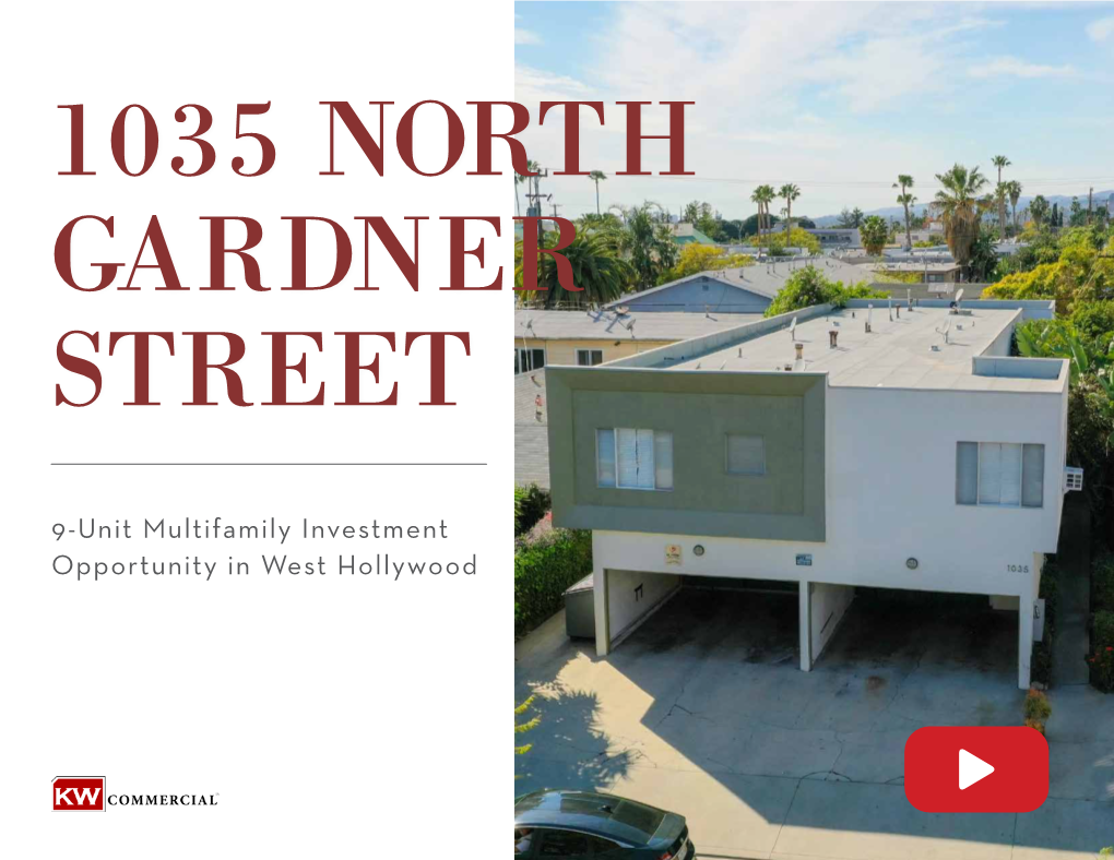 9-Unit Multifamily Investment Opportunity in West Hollywood CONFIDENTIALITY AGREEMENT