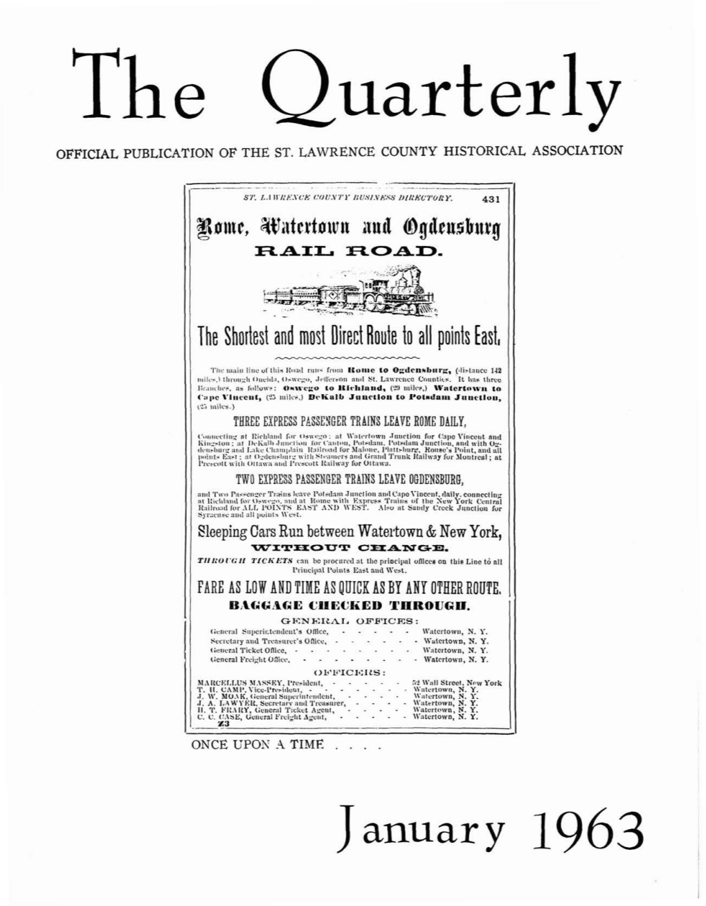 The Quarterly OFFICIAL PUBLICATION of the ST