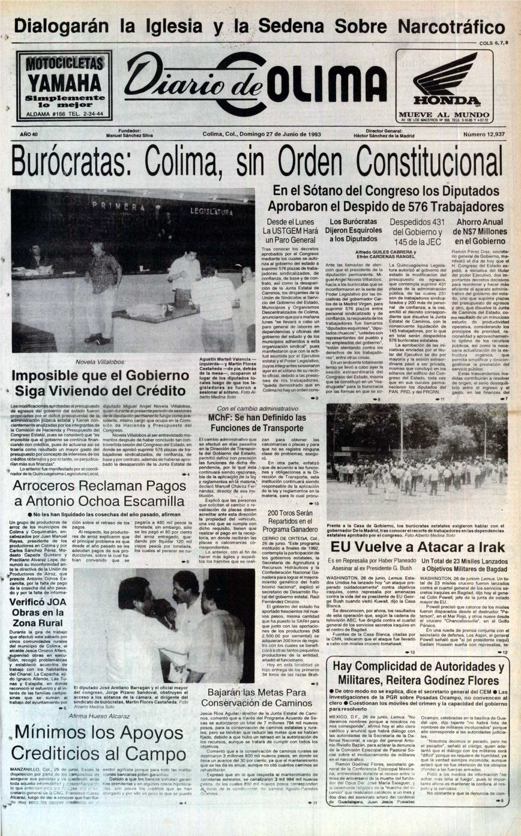 Burócratas: Colima, Sin Orden Constitucional En El Sótano Del Congreso Los Diputado S Aprobaron El Despido De 576 Trabajadore S