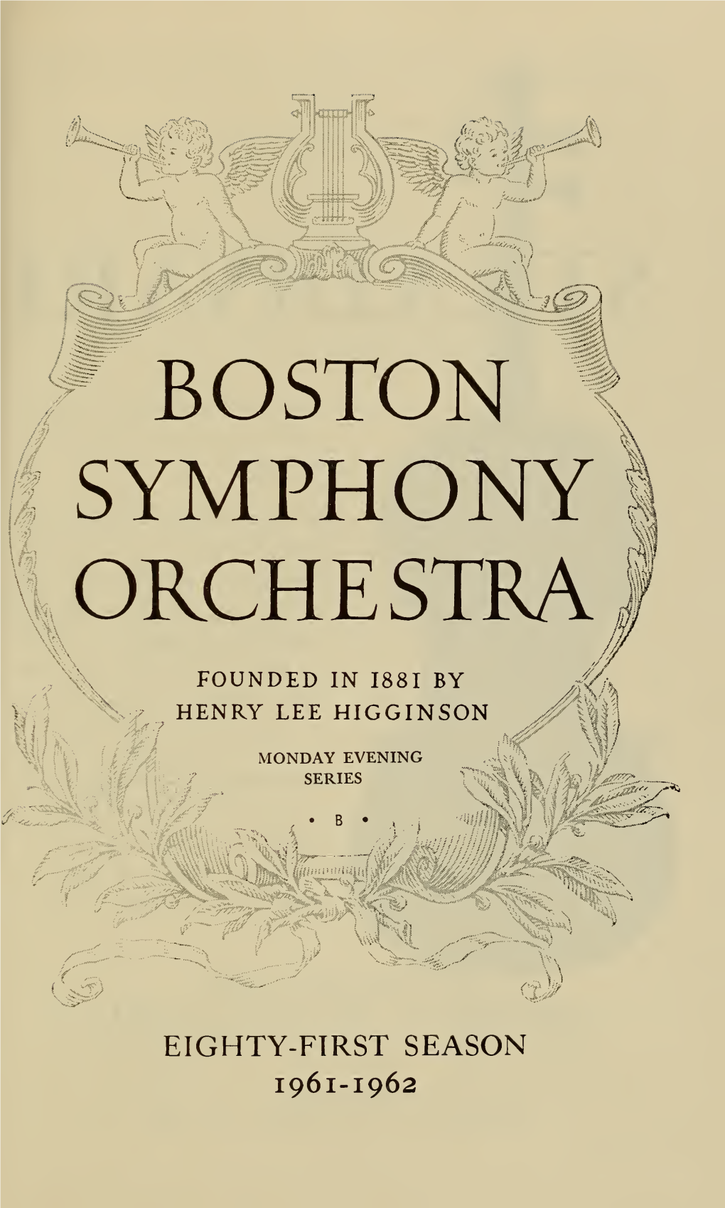 Boston Symphony Orchestra Concert Programs, Season 81, 1961-1962