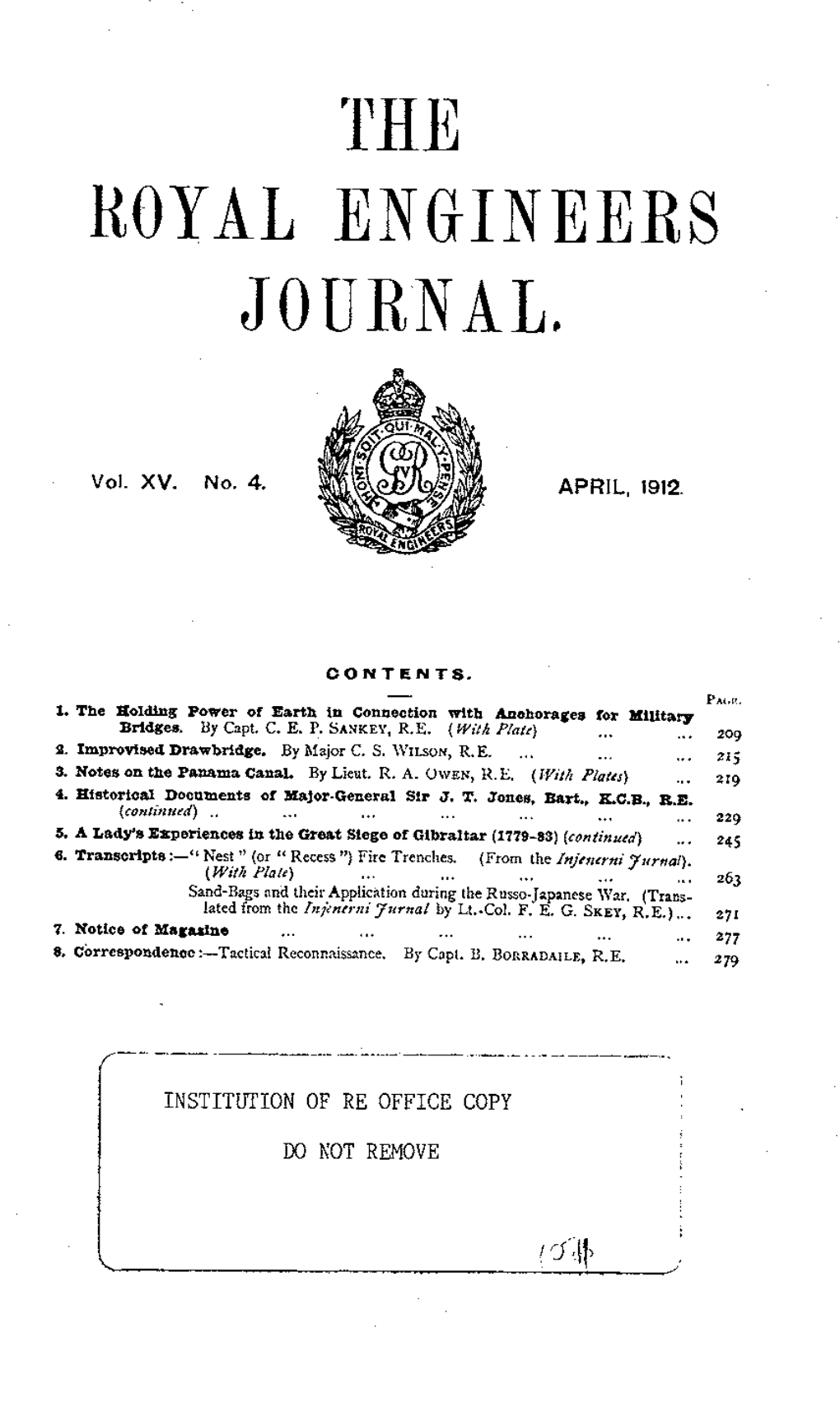 The Royal Engineers Journal