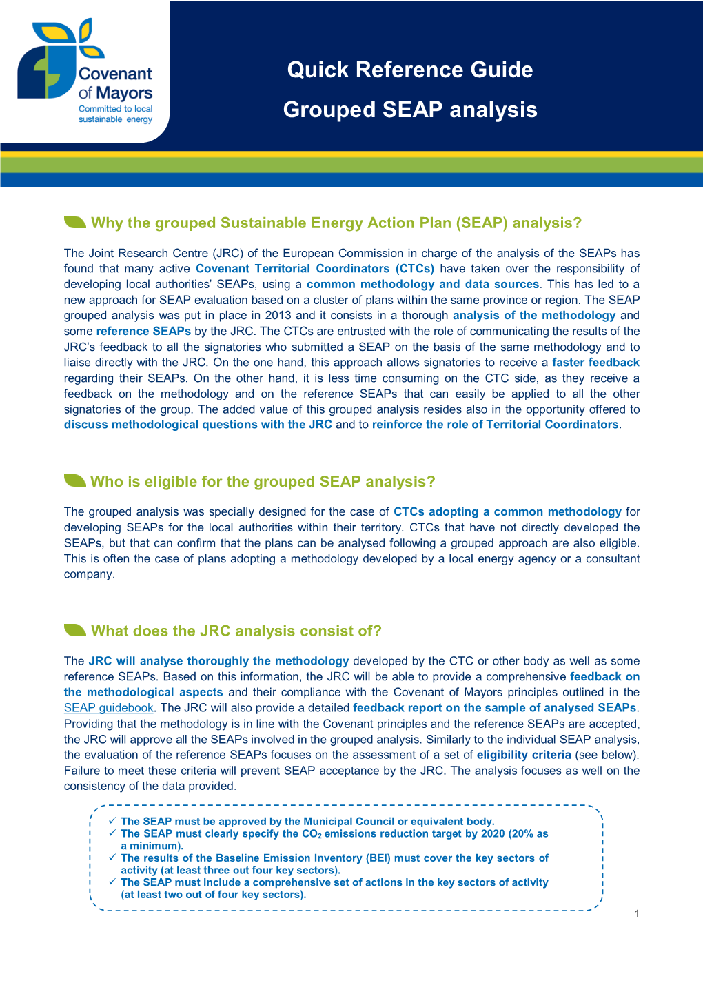 Quick Reference Guide — Grouped SEAP Analysis