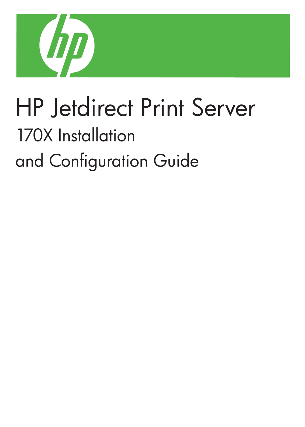 HP Jetdirect 170X Manual.Pdf