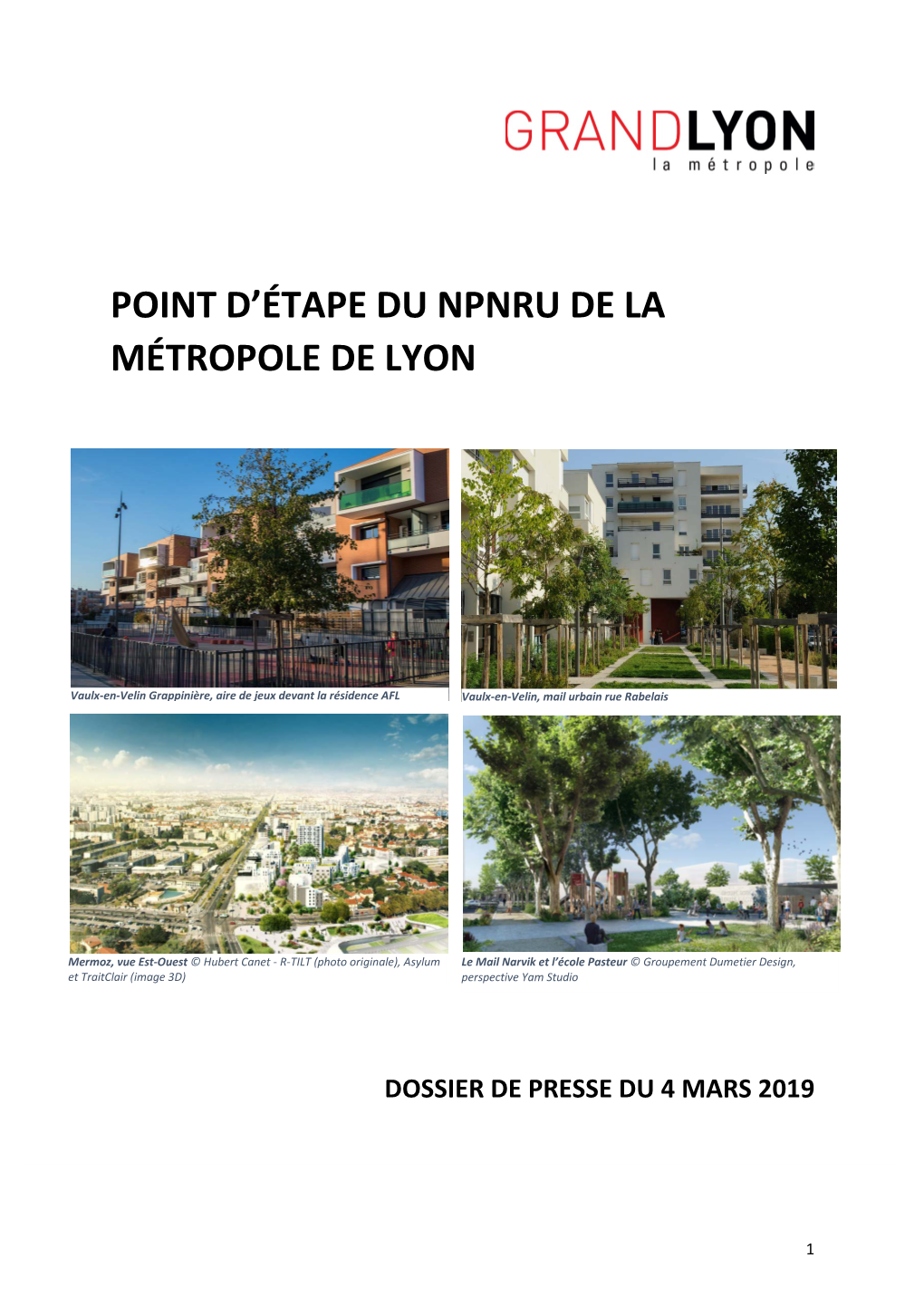 Point D'étape Du Npnru De La Métropole De Lyon