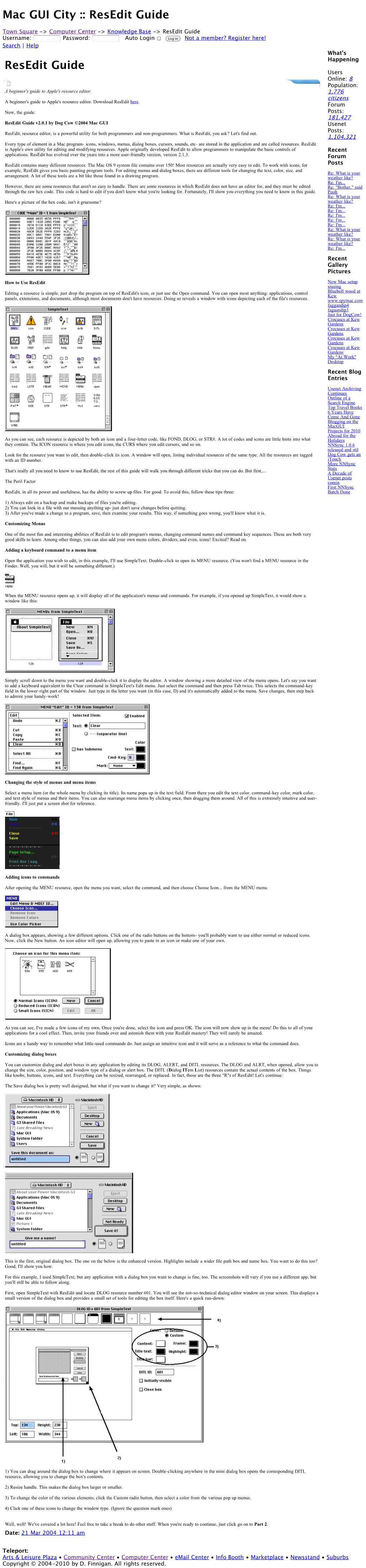 Mac GUI City :: Resedit Guide Resedit Guide