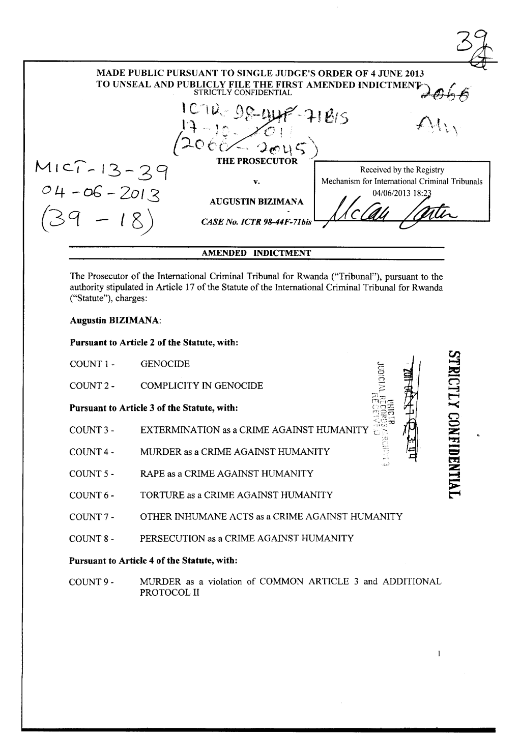 Amended Indictment