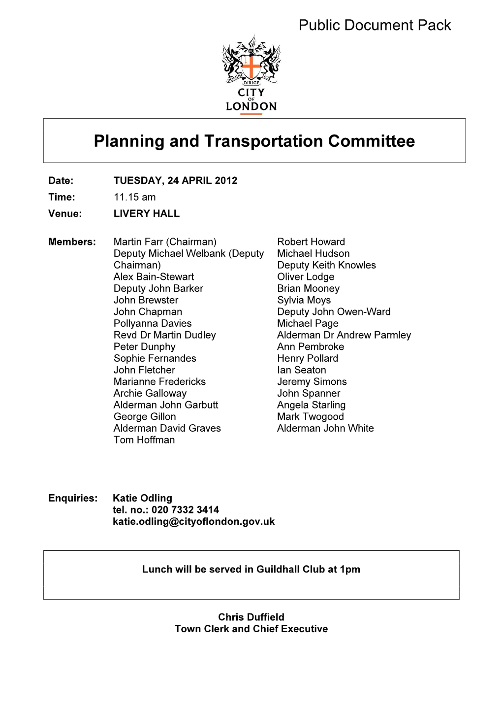 Planning and Transportation Committee