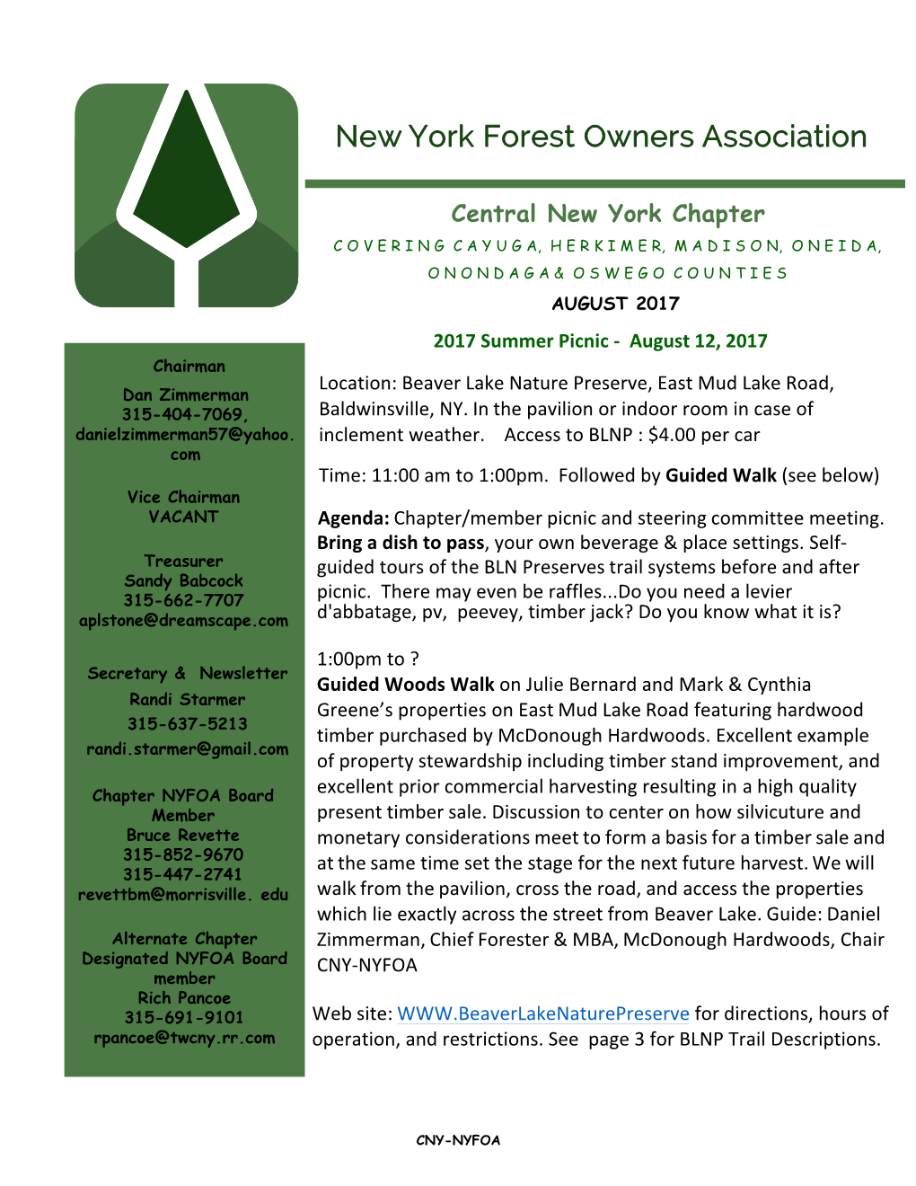 CNY Newsletter August 2017