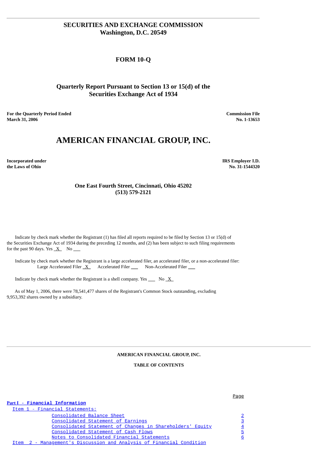 American Financial Group, Inc