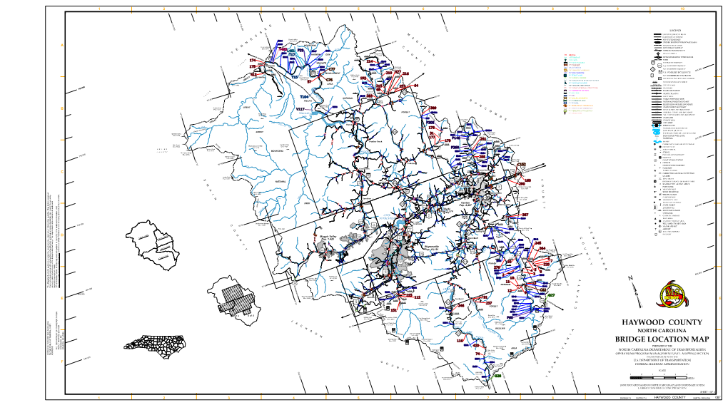 Haywood County Bridge Location