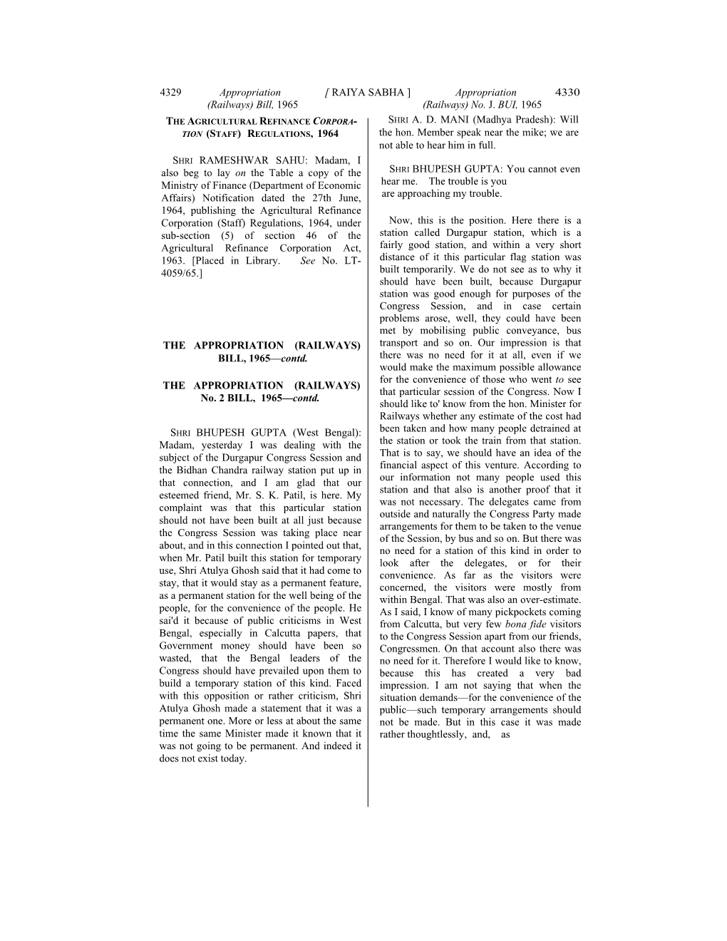 Railways) Bill, 1965 (Railways) No