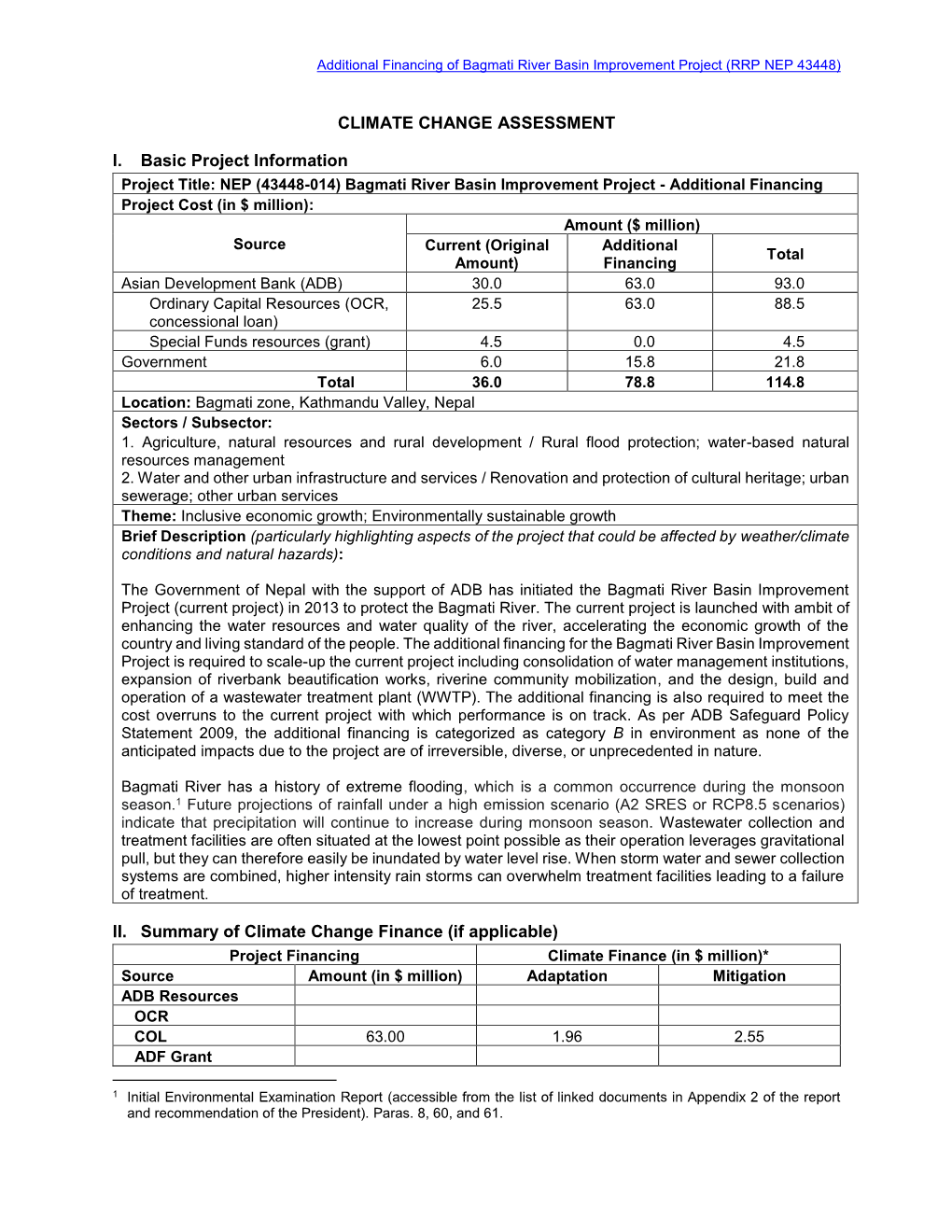 Bagmati River Basin Improvement Project (RRP NEP 43448)