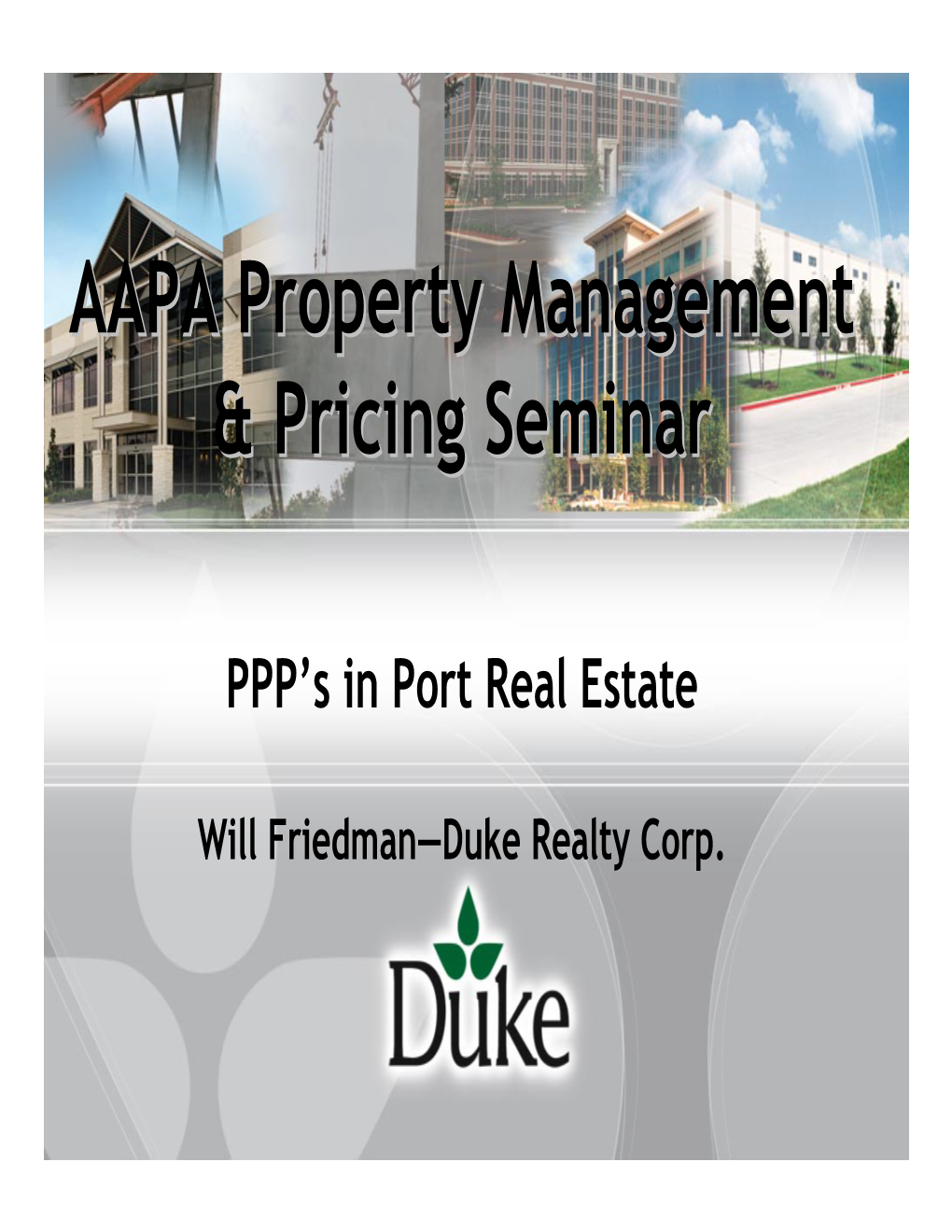 AAPA Property Management & Pricing Seminar