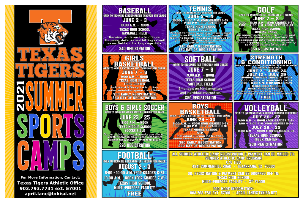 Texas Tigers Summer Sports Camps