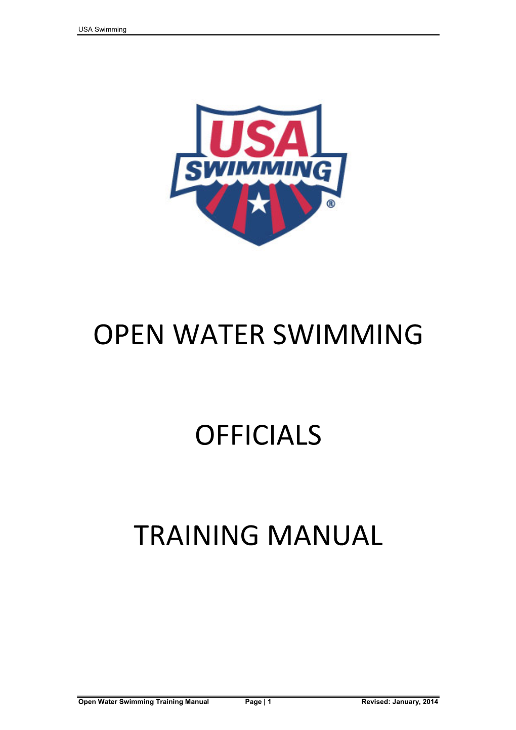 USA Swimming Open Water Officials Training Manual