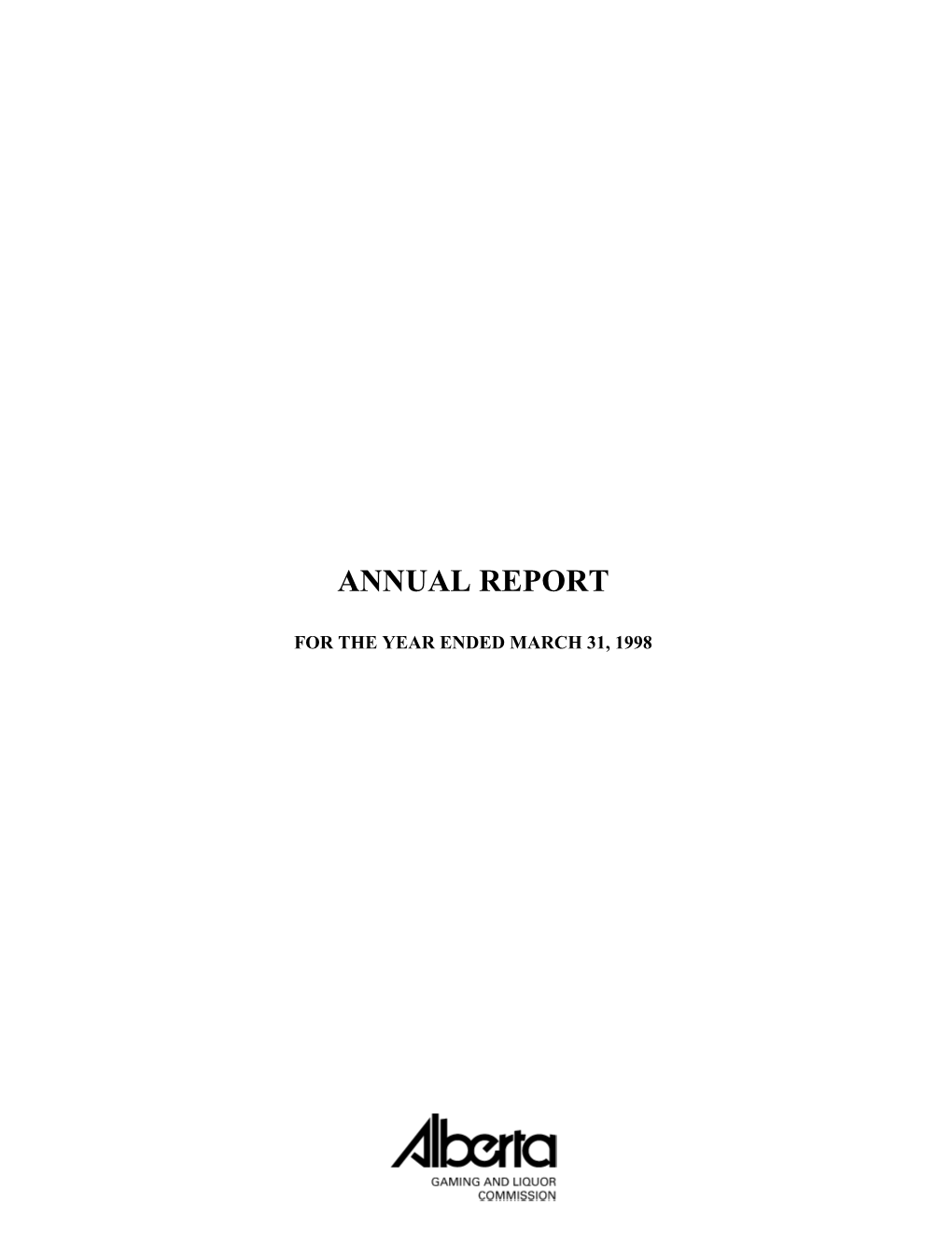 AGLC Annual Report 1998