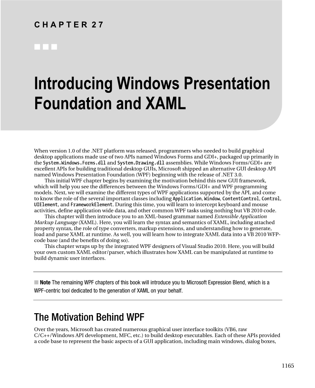 Introducing Windows Presentation Foundation and XAML