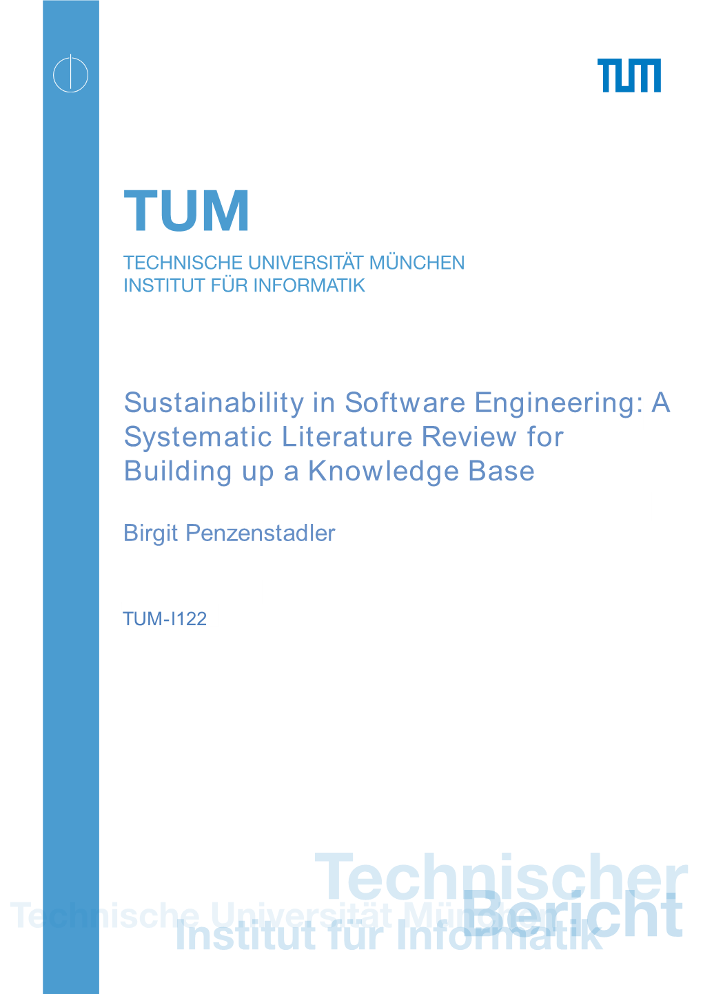 Tum Technische Universität München Institut Für Informatik