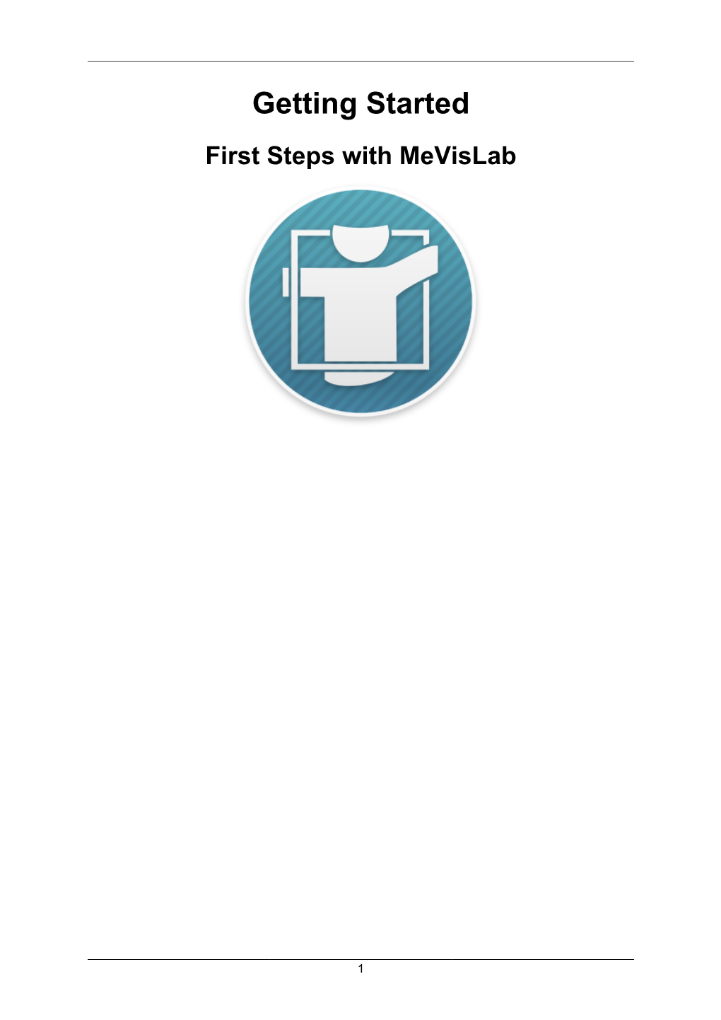 Getting Started First Steps with Mevislab