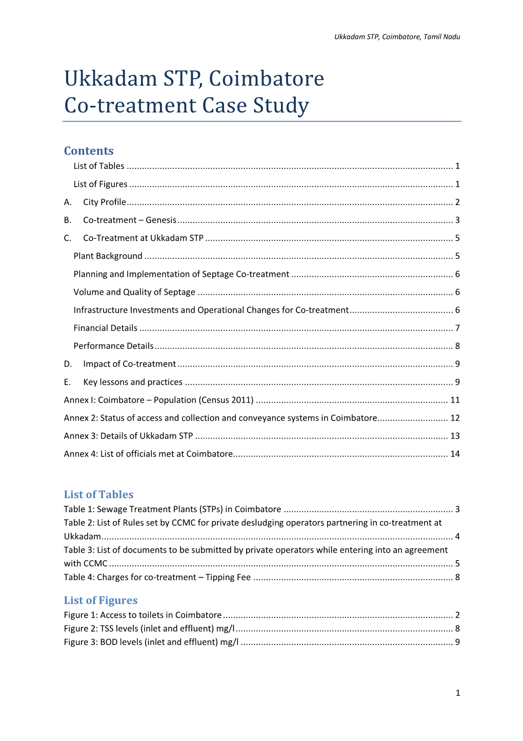 Ukkadam STP, Coimbatore Co-Treatment Case Study