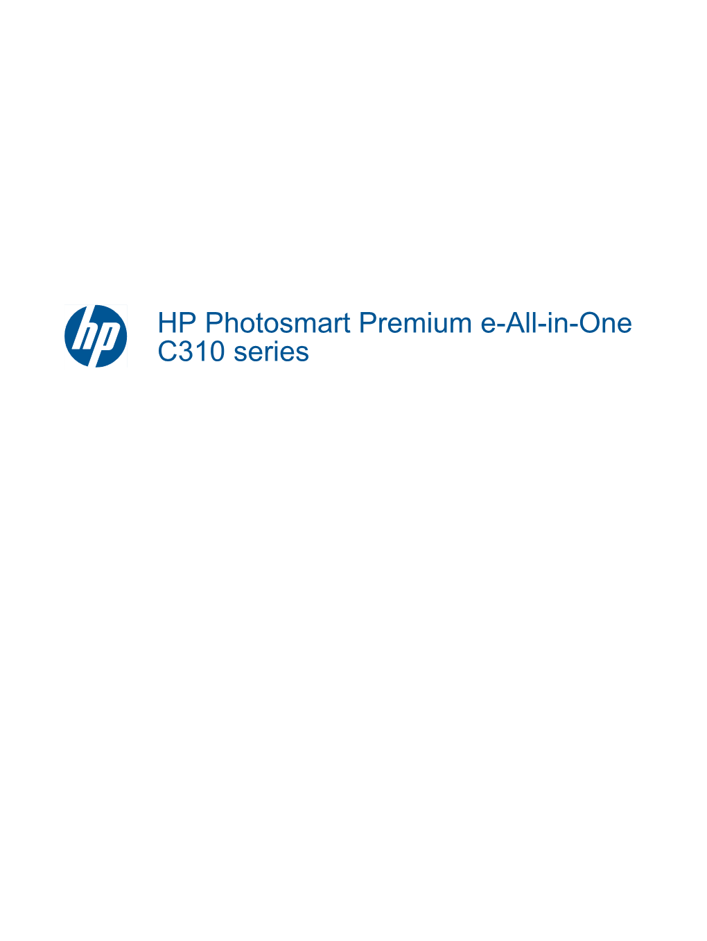 HP Photosmart Premium E-All-In-One C310 Series