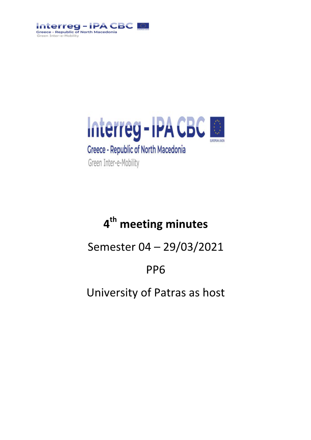 4 Meeting Minutes Semester 04 – 29/03/2021 PP6 University Of