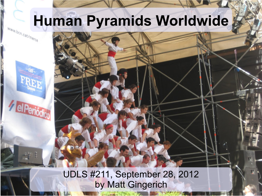 Human Pyramids Worldwide