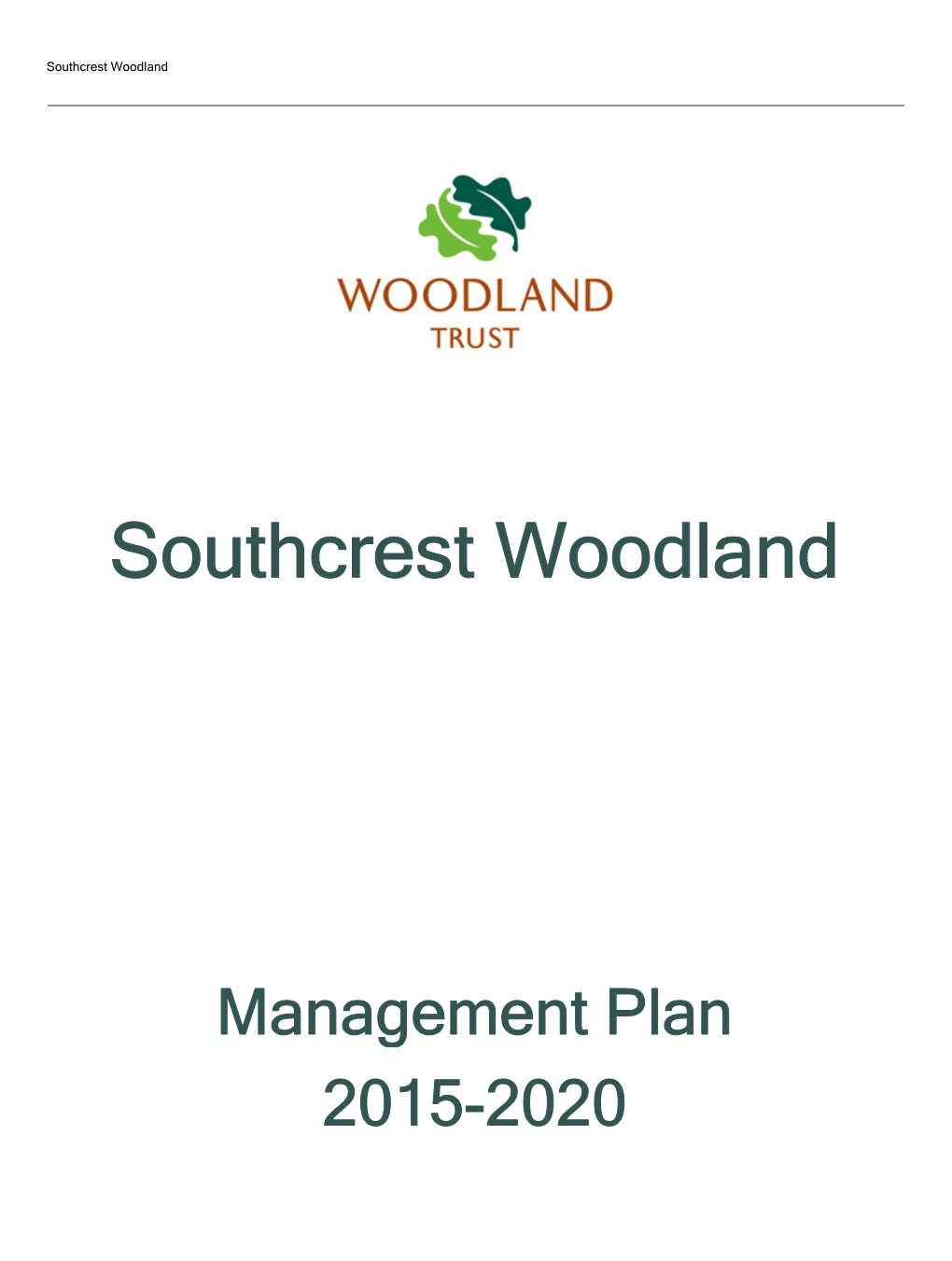 Southcrest Woodland