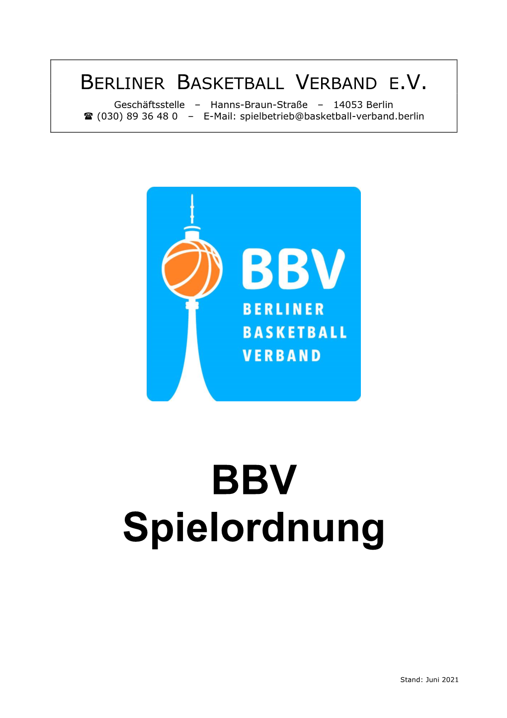 BBV-Spielordnung 2021