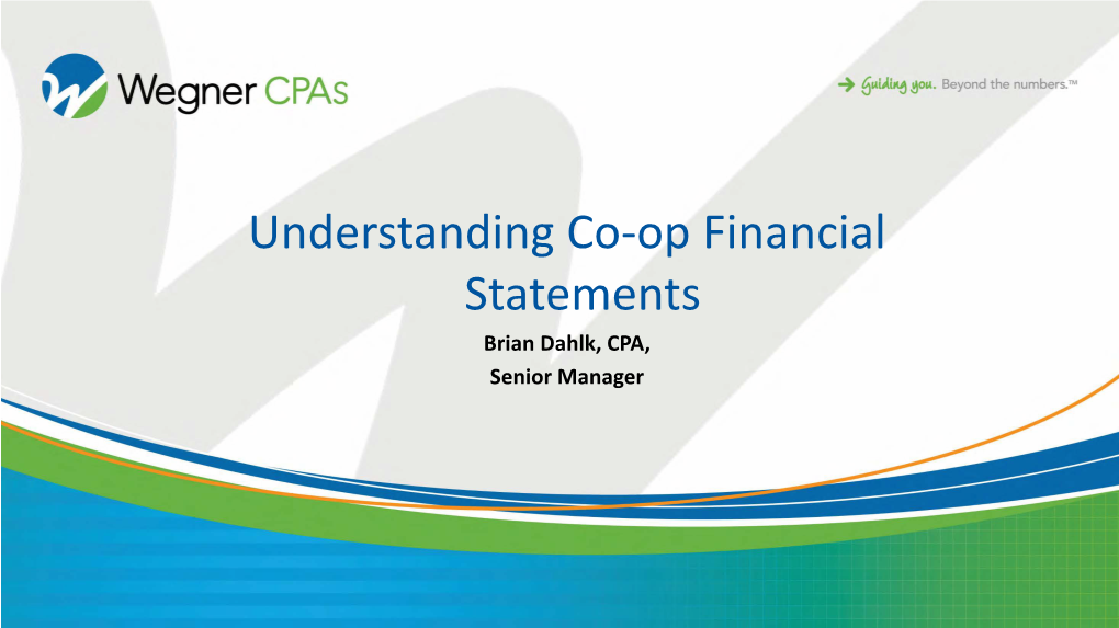 Understanding Cooperative Financial Statements (Read-Only)