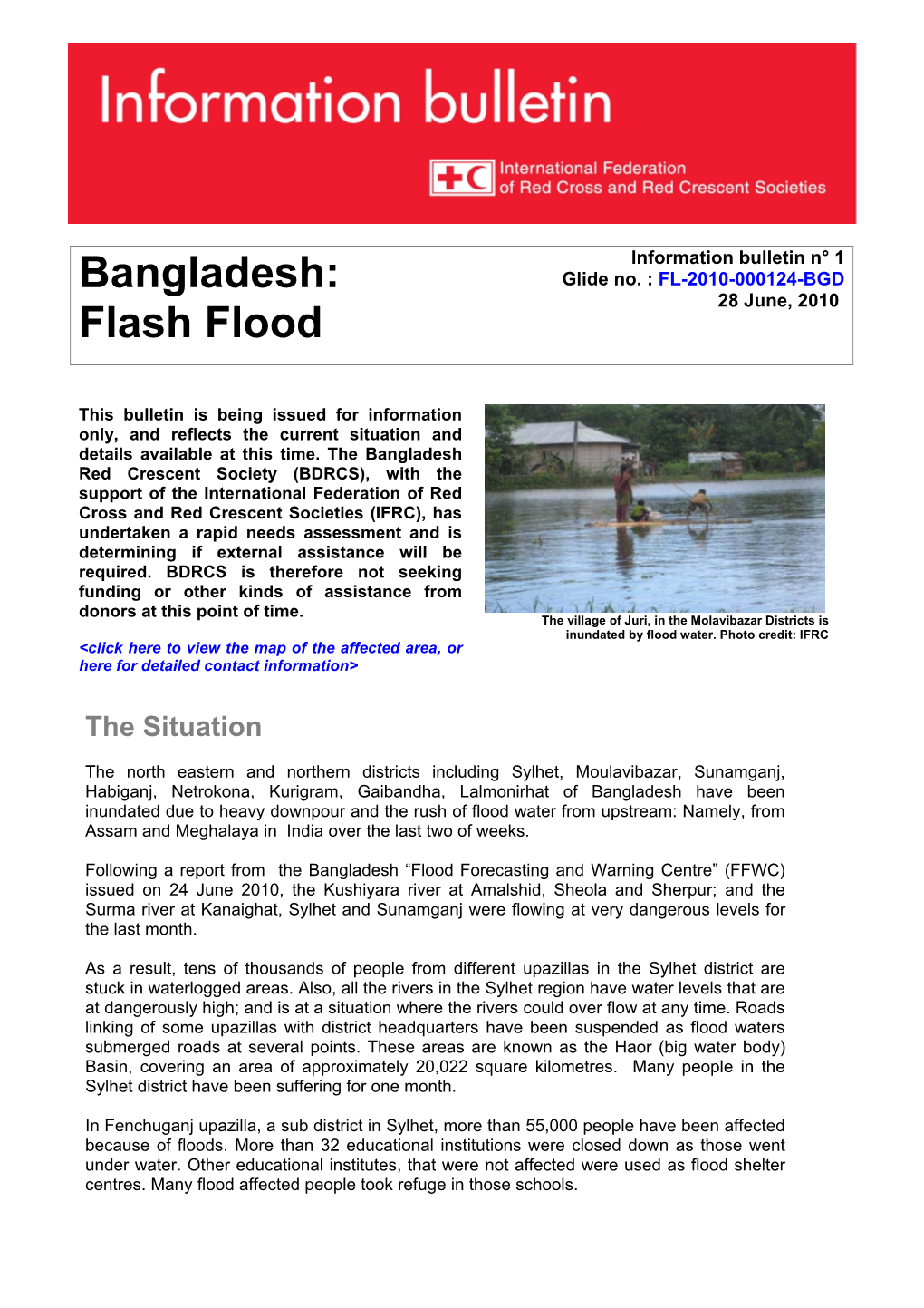 Bangladesh: Flash Flood
