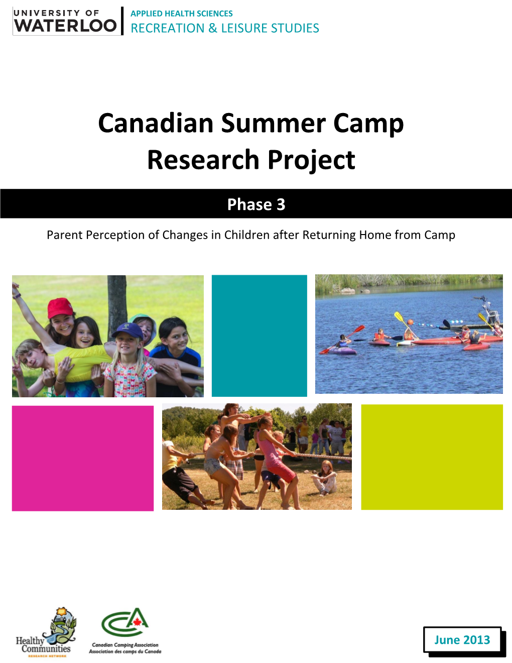 Canadian Summer Camp Research Project