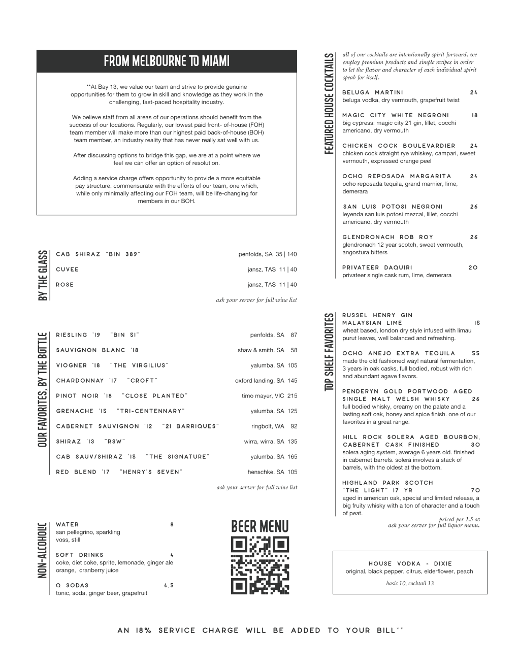 BEER MENU Voss, Still