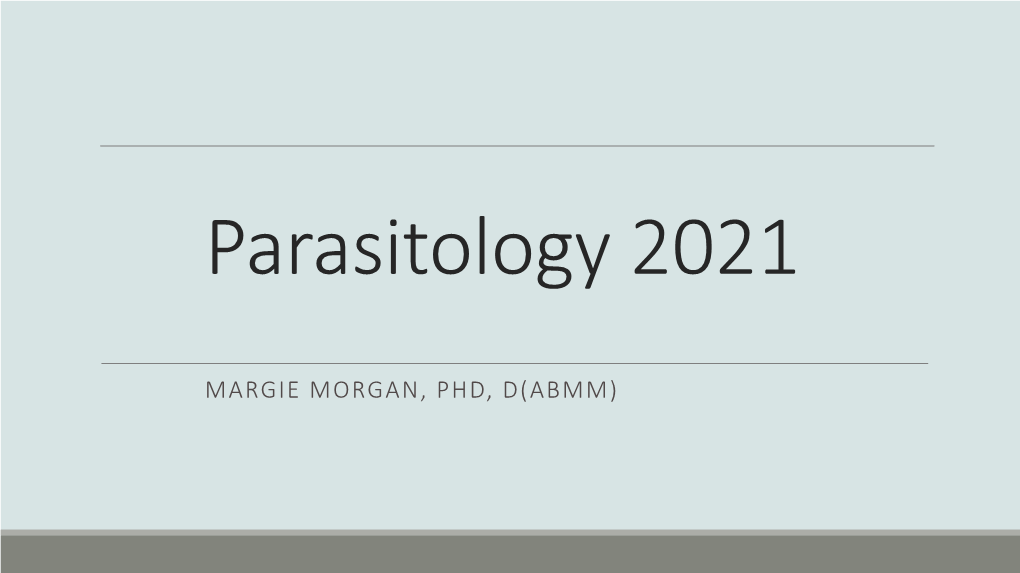 Parasitology Review