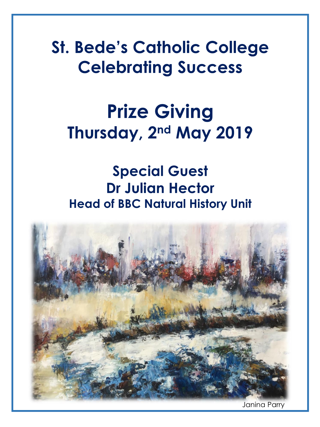 Prize Giving Thursday, 2Nd May 2019
