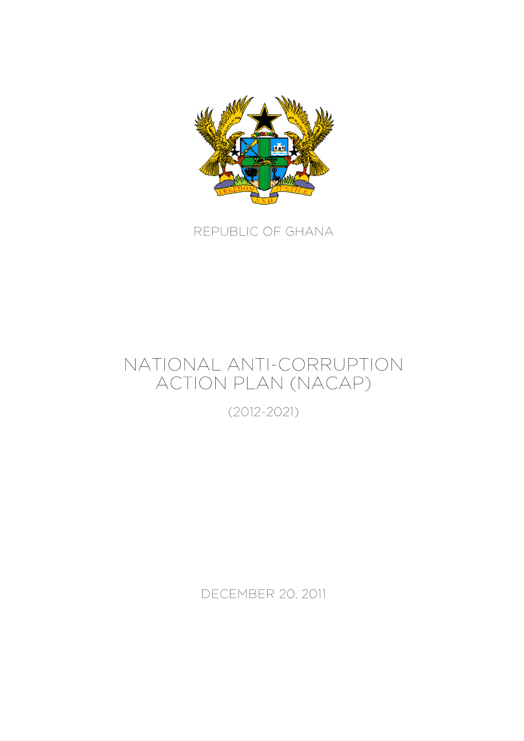 National Anti-Corruption Action Plan (Nacap)