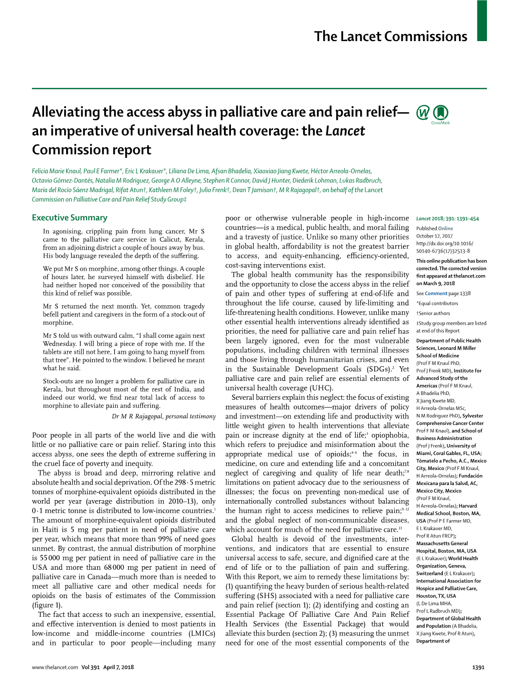 Alleviating the Access Abyss in Palliative Care and Pain Reliefâ
