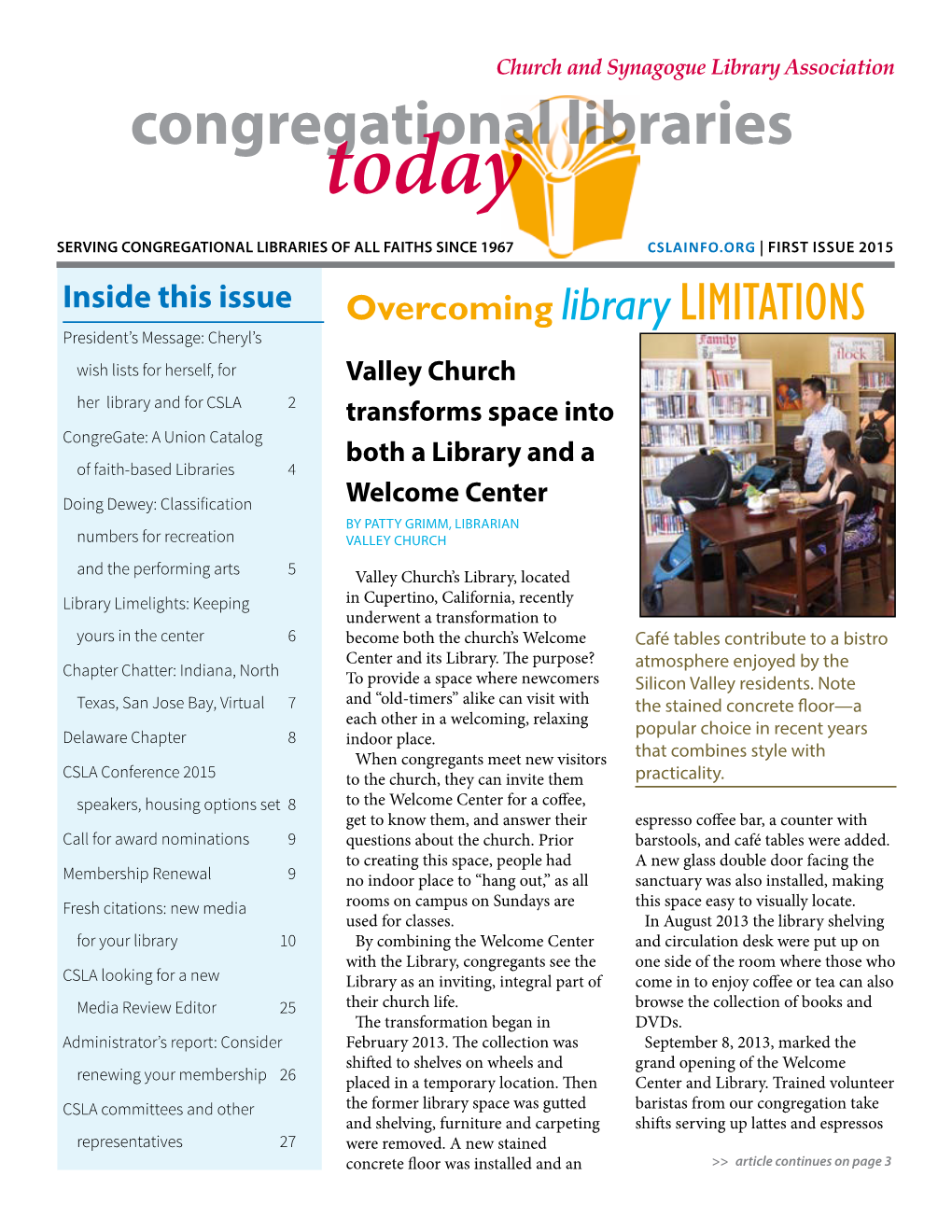 Congregational Libraries Today