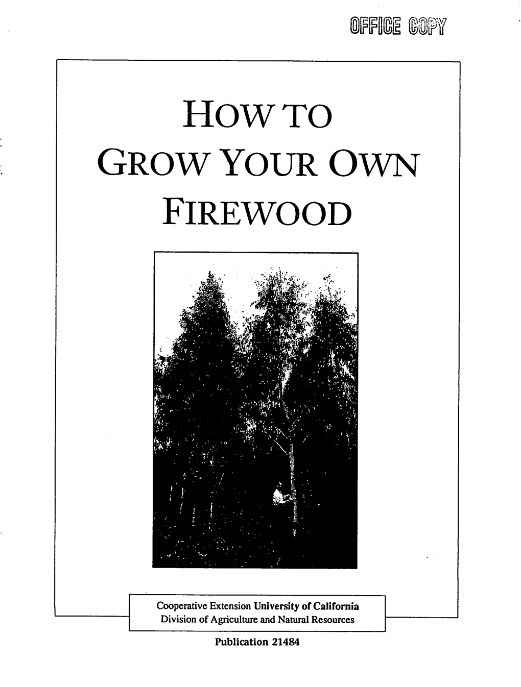 HOW to Grow Your Own Firewood