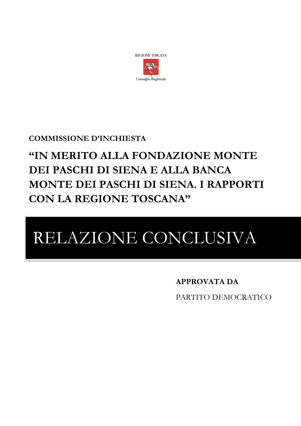 Relazione Conclusiva