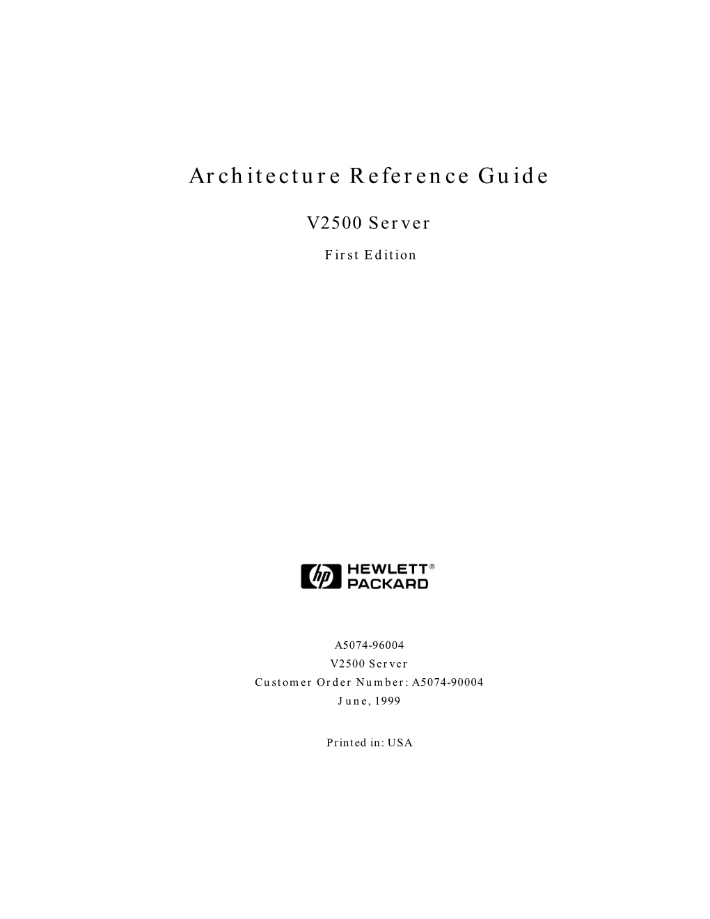Architecture Reference Guide