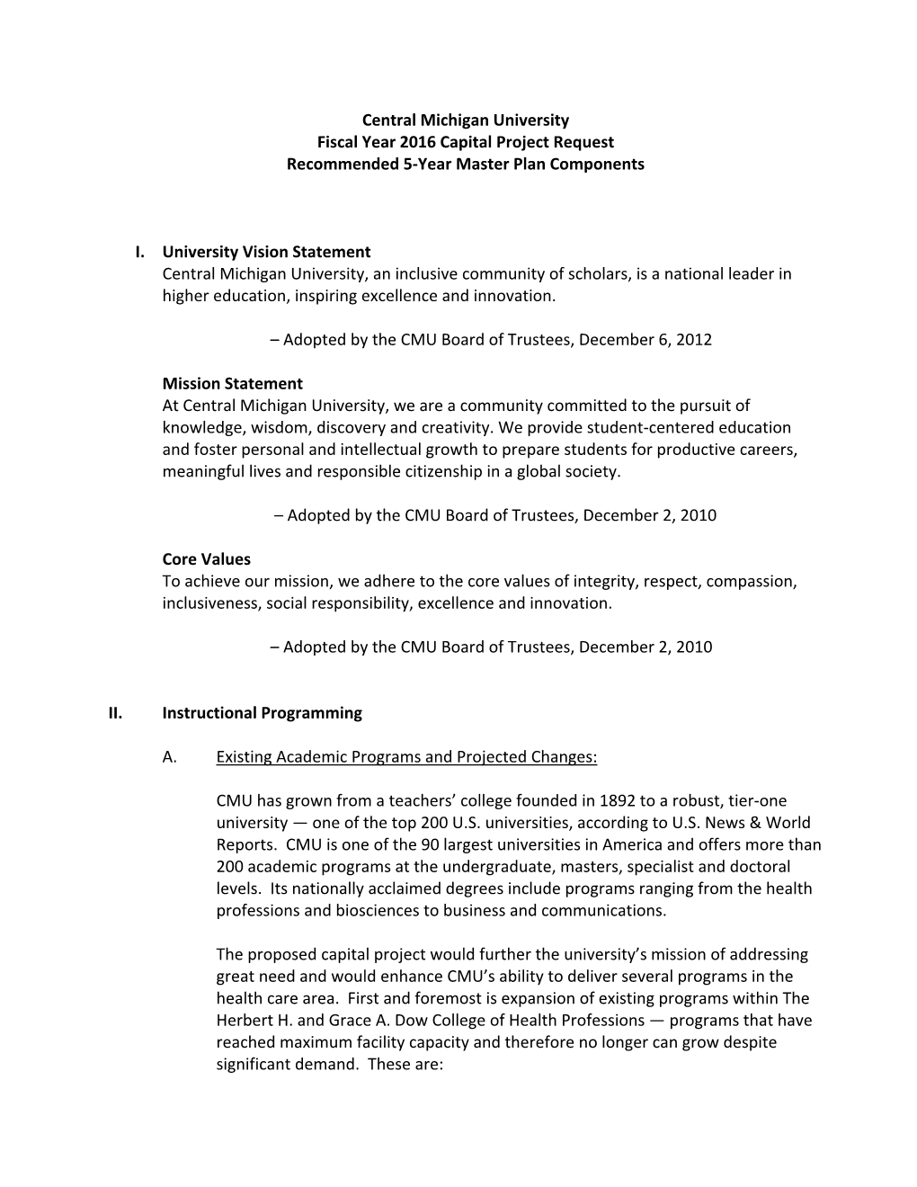 Five-Year Capital Outlay Plan FY 2015-2016