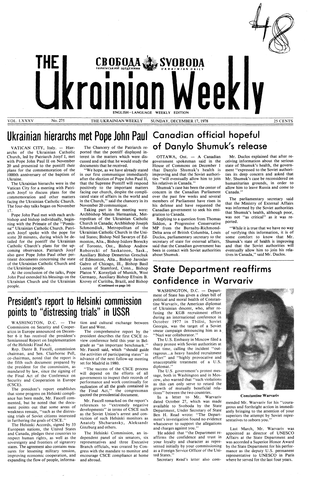 The Ukrainian Weekly 1978, No.48