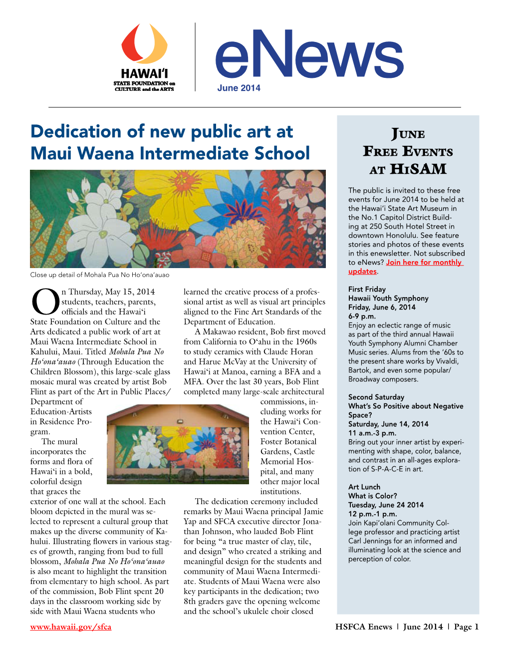 Dedication of New Public Art at Maui Waena Intermediate School–Cont’D