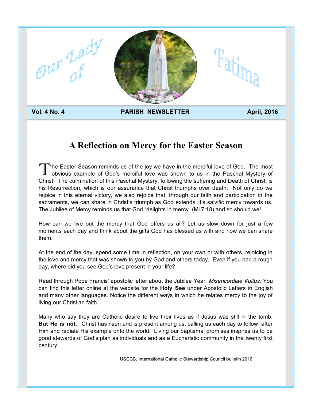 A Reflection on Mercy for the Easter Season