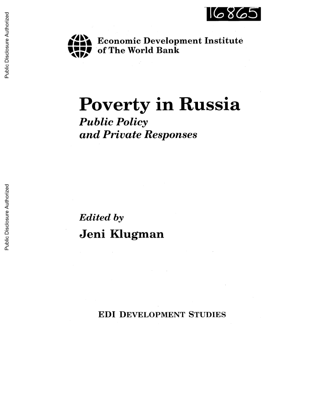 Poverty Trends in Russia: a Russian Perspective 119 Nataliya Rimashevskaya 6