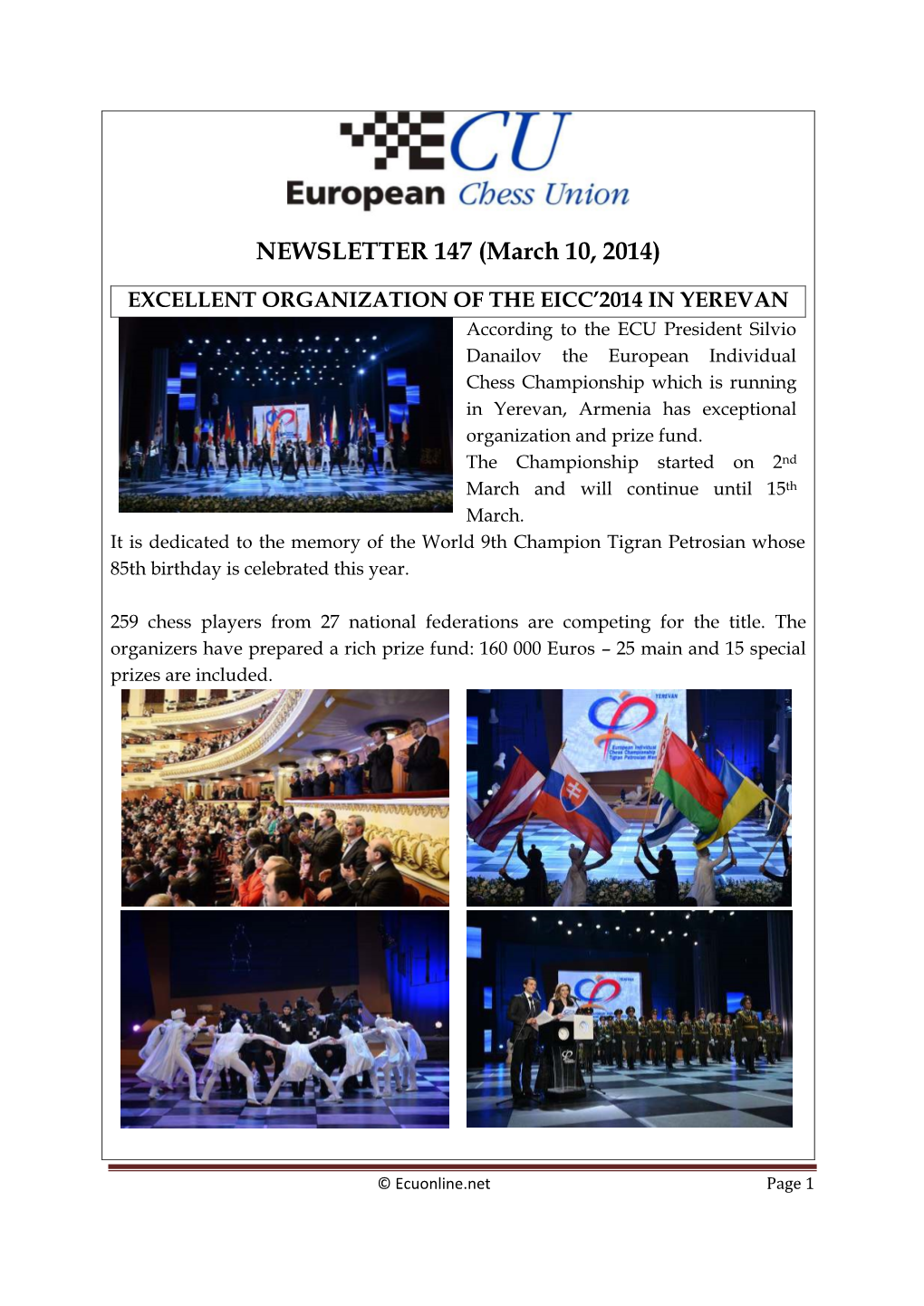 NEWSLETTER 147 (March 10, 2014)