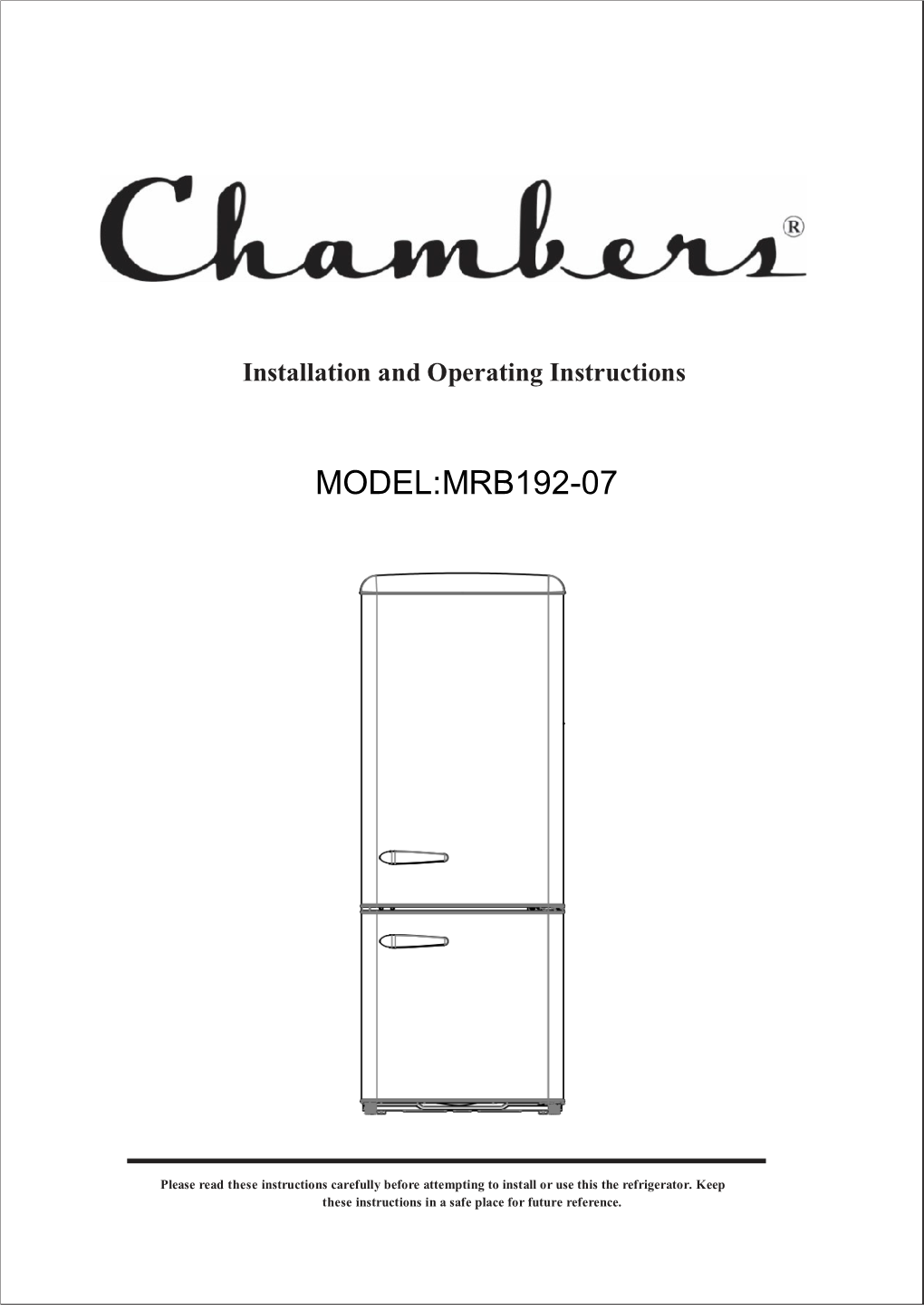 MRB192-07 Manual